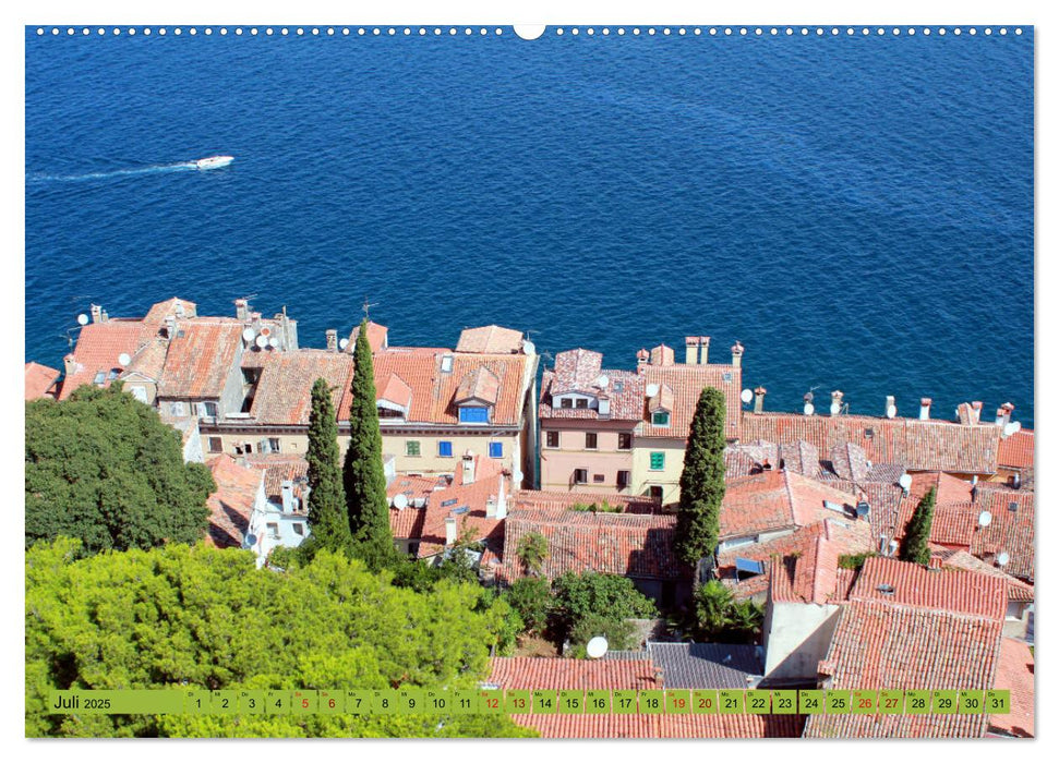 Istrien und Insel Krk - Impressionen eines kroatischen Sommers (CALVENDO Premium Wandkalender 2025)