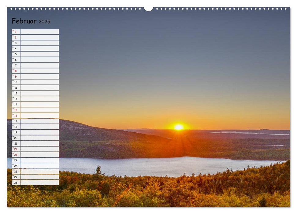 Mount Desert Island Acadia National Park und Bar Harbor (CALVENDO Wandkalender 2025)