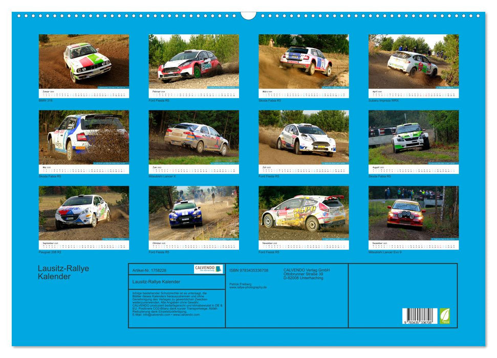 Lausitz-Rallye Kalender (CALVENDO Wandkalender 2025)