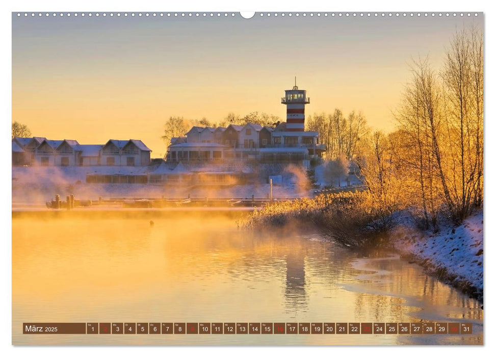 Lausitzer Seenland - Junge Urlaubsregion mit einzigartiger Wasserlandschaft (CALVENDO Wandkalender 2025)