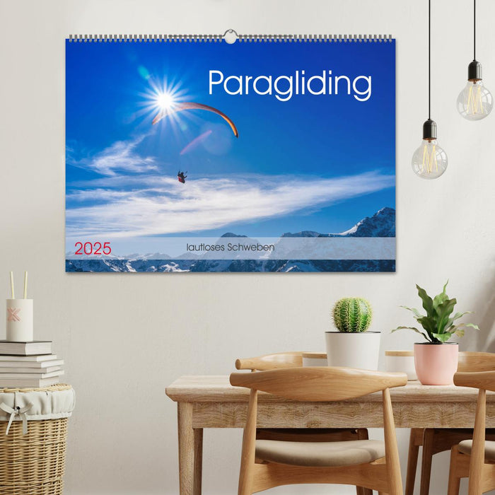 Paragliding - lautloses Schweben (CALVENDO Wandkalender 2025)