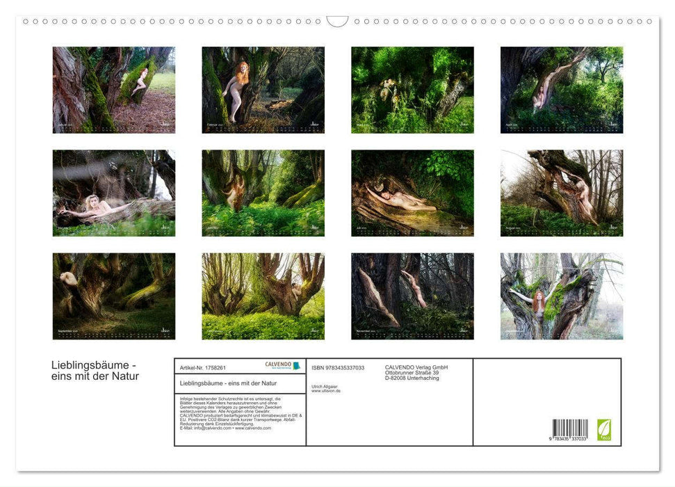 Lieblingsbäume - eins mit der Natur (CALVENDO Wandkalender 2025)