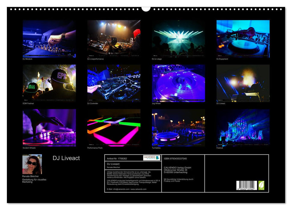 DJ Liveact (CALVENDO Wandkalender 2025)