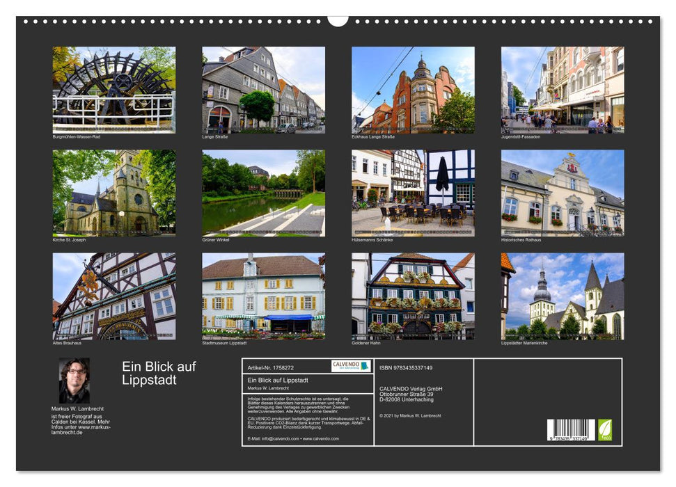 Ein Blick auf Lippstadt (CALVENDO Wandkalender 2025)