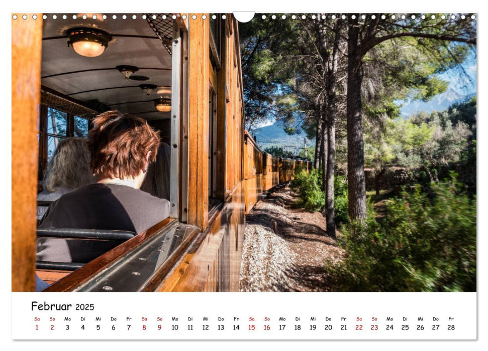 Die Schienen von Soller und Port de Soller (CALVENDO Wandkalender 2025)