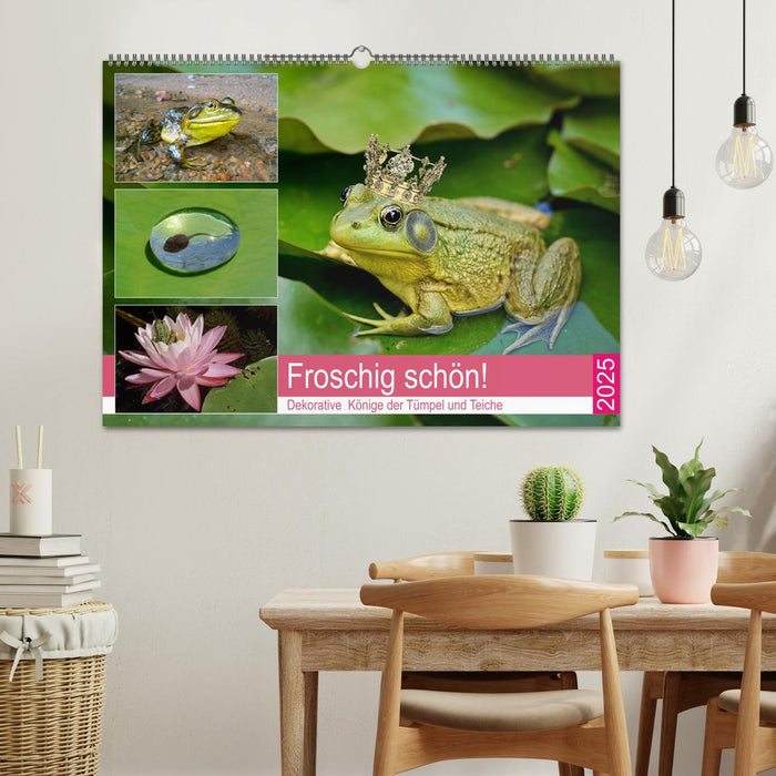 Froschig schön! Dekorative Könige der Tümpel und Teiche (CALVENDO Wandkalender 2025)