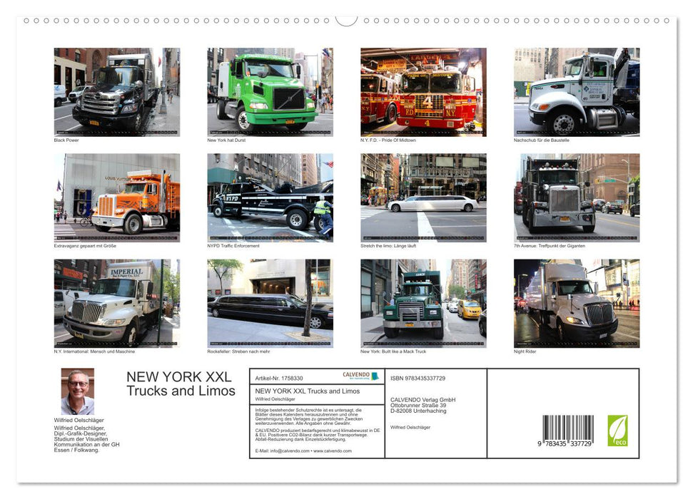 NEW YORK XXL Trucks and Limos (CALVENDO Premium Wandkalender 2025)