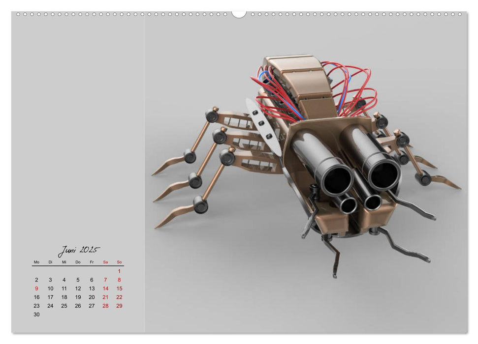 Die Zukunft. Roboter, Androiden und Cyborgs (CALVENDO Wandkalender 2025)