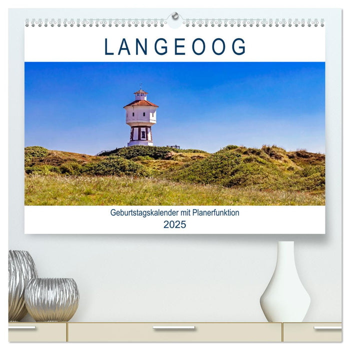 Langeoog Geburtstagskalender (CALVENDO Premium Wandkalender 2025)