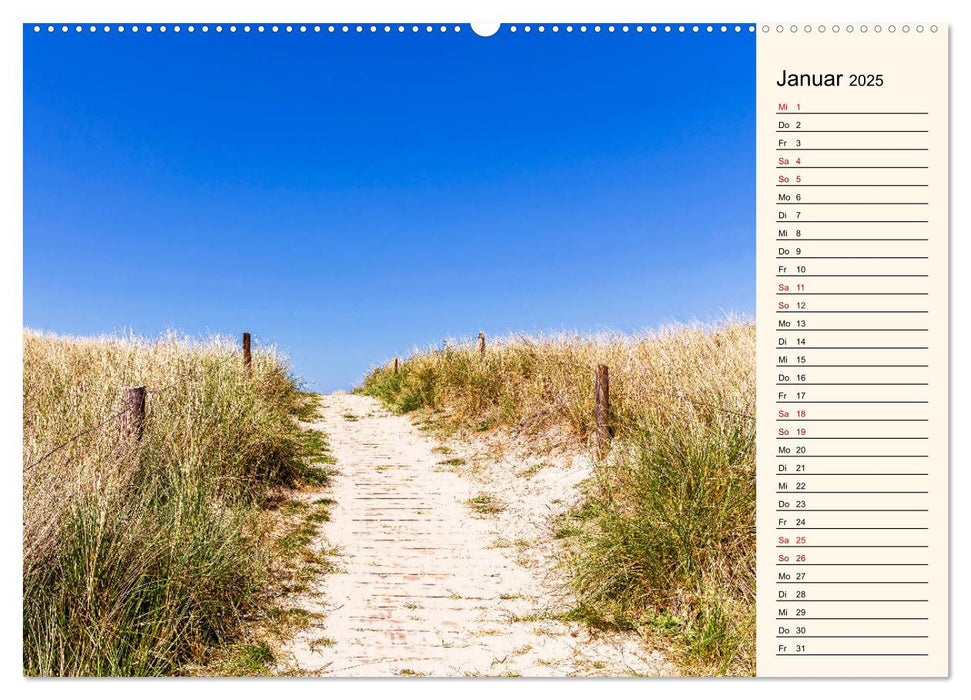 Langeoog Geburtstagskalender (CALVENDO Premium Wandkalender 2025)