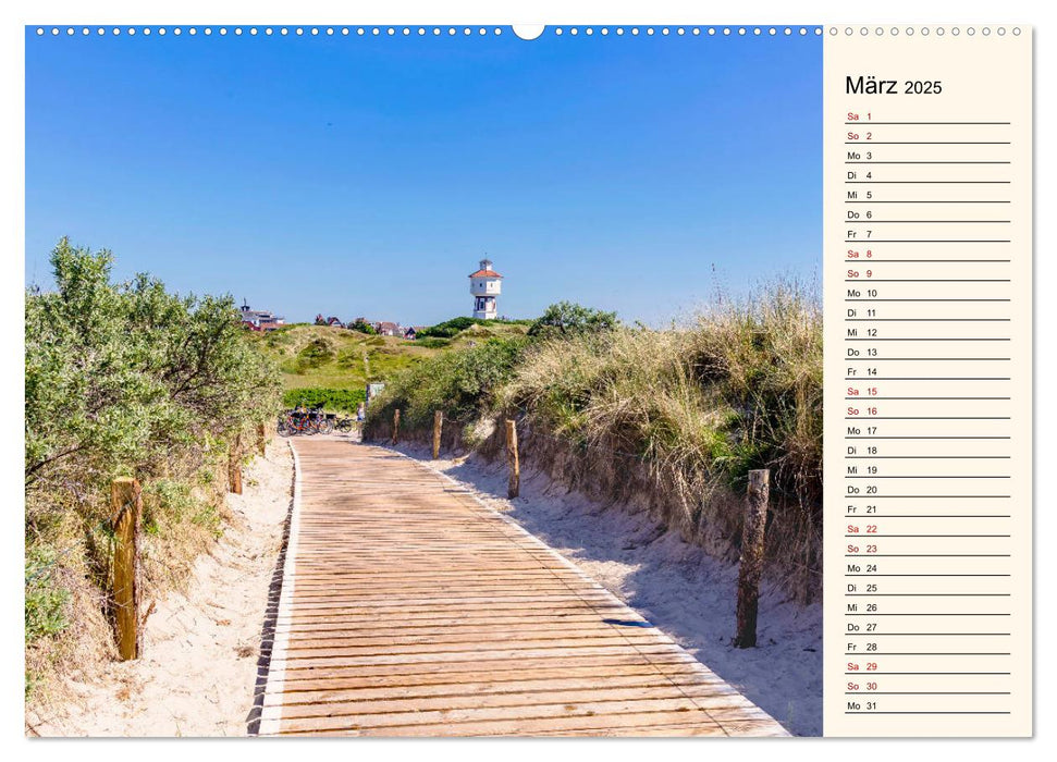 Langeoog Geburtstagskalender (CALVENDO Premium Wandkalender 2025)