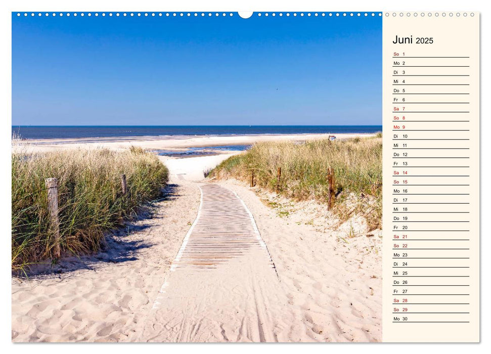 Langeoog Geburtstagskalender (CALVENDO Premium Wandkalender 2025)