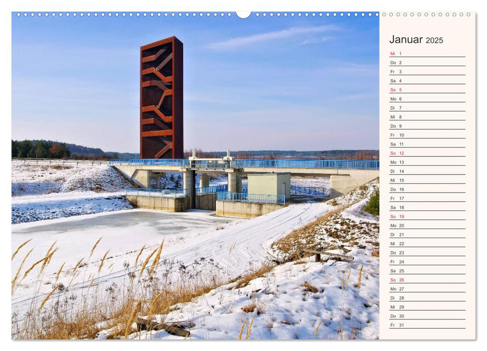 Lausitzer Seenland - Junge Urlaubsregion mit einzigartiger Wasserlandschaft (CALVENDO Wandkalender 2025)