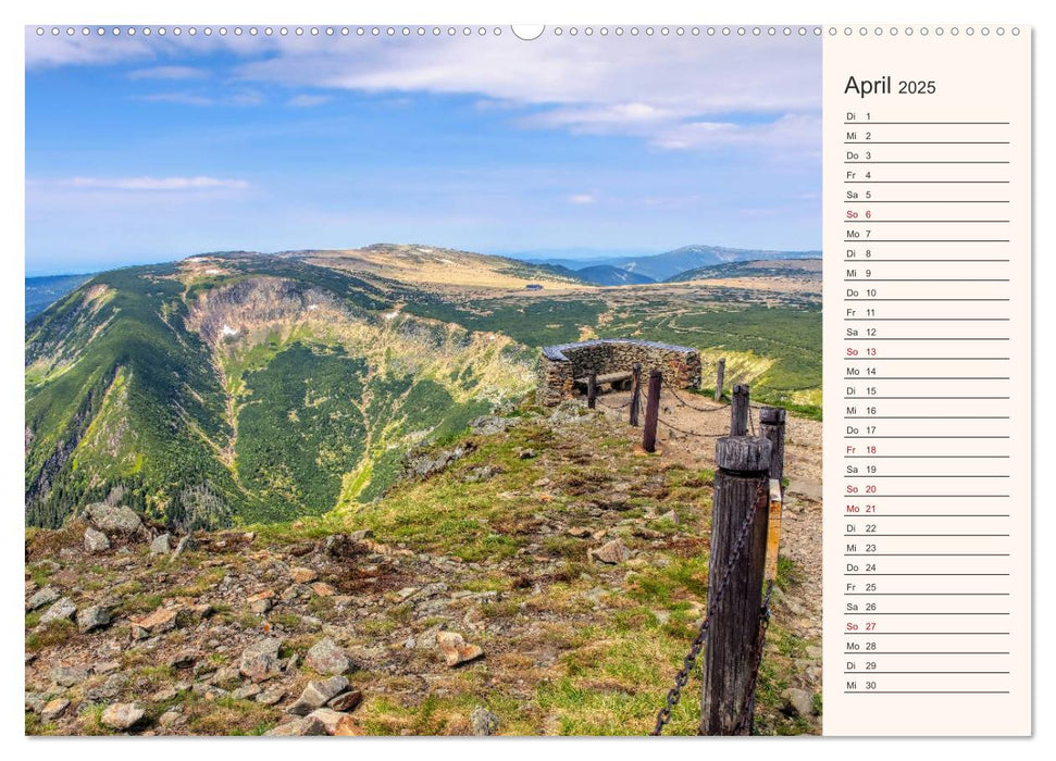 Riesengebirge - Zwischen Schlesien und Böhmen (CALVENDO Wandkalender 2025)