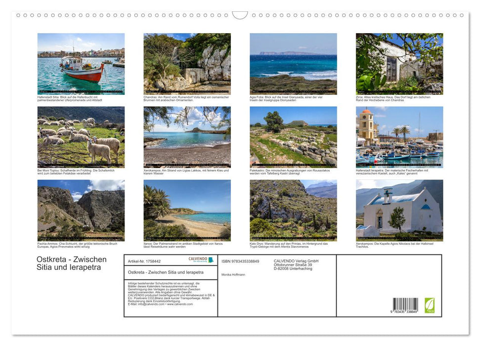 Ostkreta - Zwischen Sitia und Ierapetra (CALVENDO Wandkalender 2025)