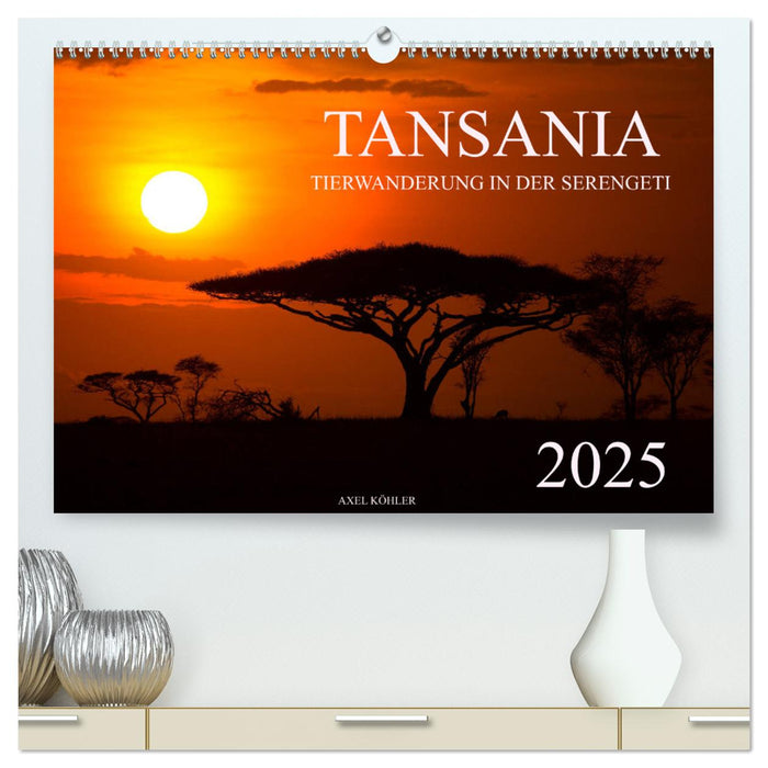 Tansania - Tierwanderung in der Serengeti (CALVENDO Premium Wandkalender 2025)