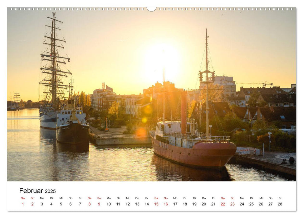 Wilhelmshaven und Umland - Idyllische Motive von Häfen, Meer und Landschaft (CALVENDO Premium Wandkalender 2025)