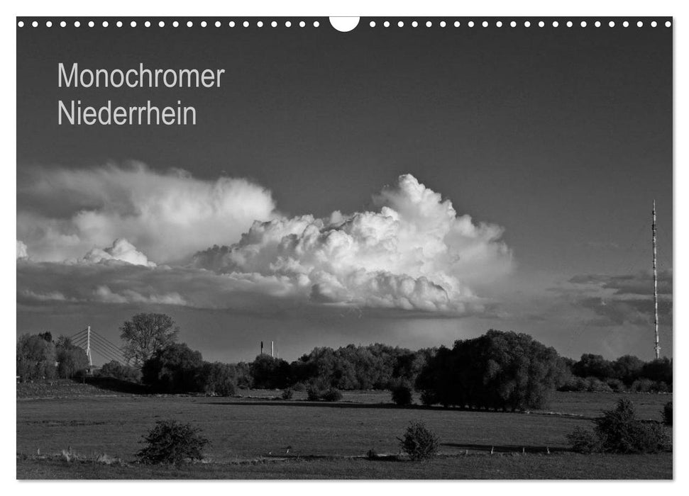 Monochromer Niederrhein (CALVENDO Wandkalender 2025)