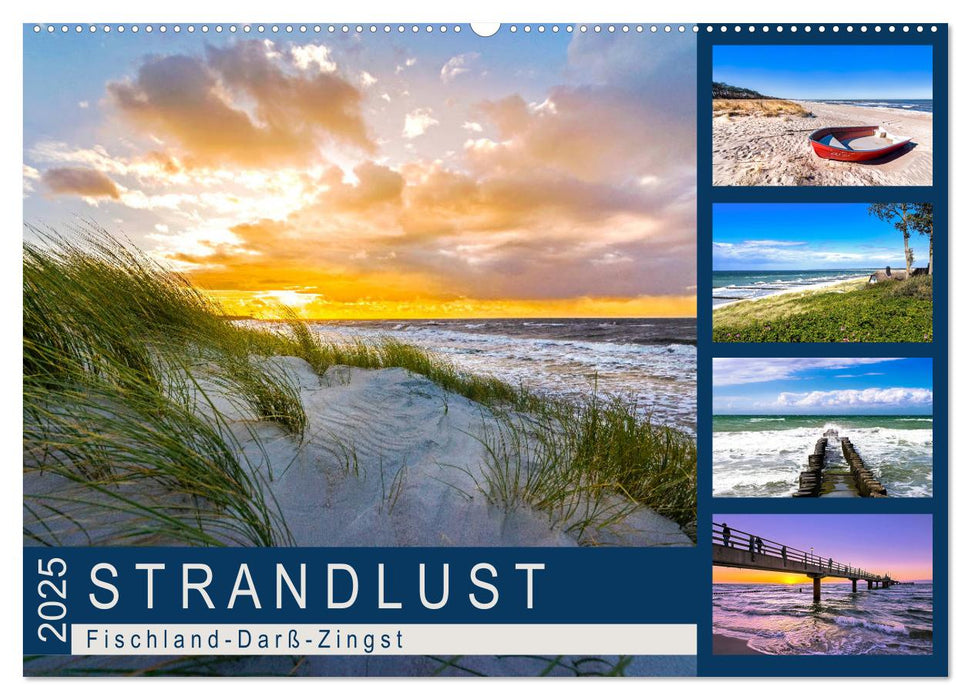 STRANDLUST: Fischland-Darß-Zingst (CALVENDO Wandkalender 2025)