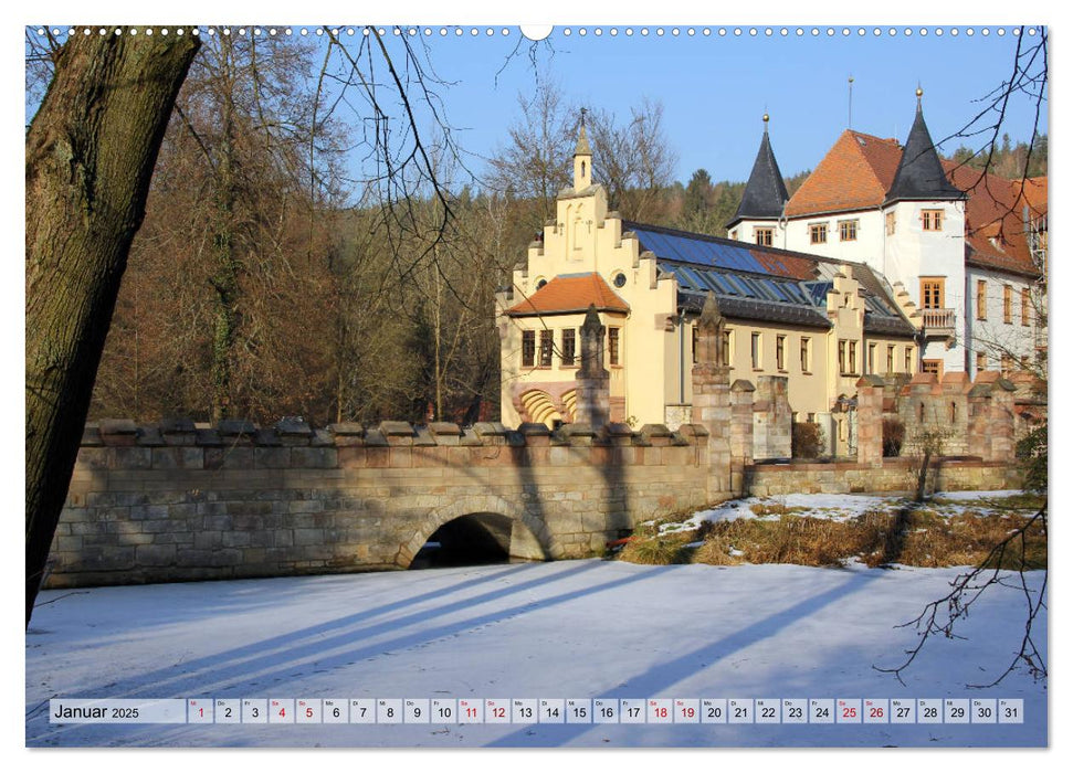 Schlösser- und Burgenland Thüringen (CALVENDO Wandkalender 2025)