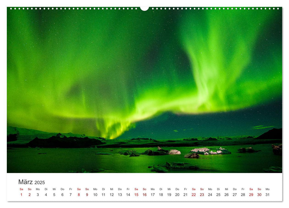 Polarlichter - Einzigartige Himmelsphänomene im Norden (CALVENDO Premium Wandkalender 2025)