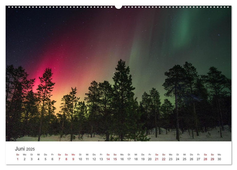 Polarlichter - Einzigartige Himmelsphänomene im Norden (CALVENDO Premium Wandkalender 2025)