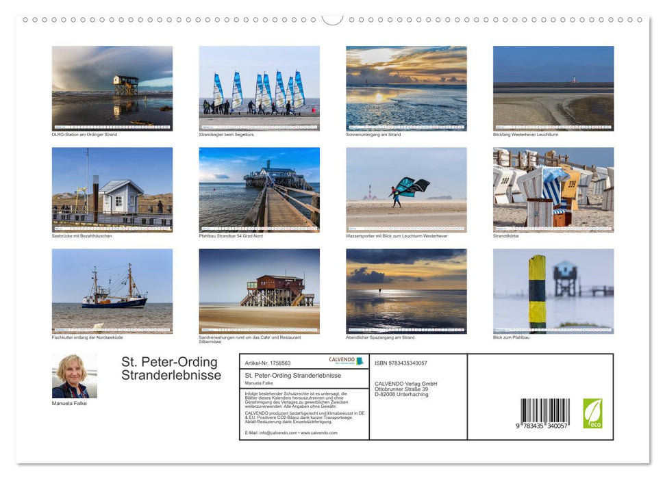 St. Peter-Ording Stranderlebnisse (CALVENDO Wandkalender 2025)