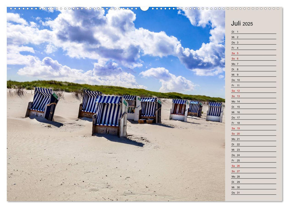 NORDERNEY Geburtstagskalender mit Planerfunktion (CALVENDO Premium Wandkalender 2025)