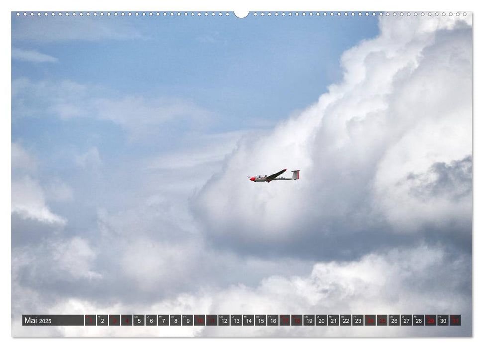 Lautlos durch die Luft - Faszination Segelfliegen (CALVENDO Wandkalender 2025)