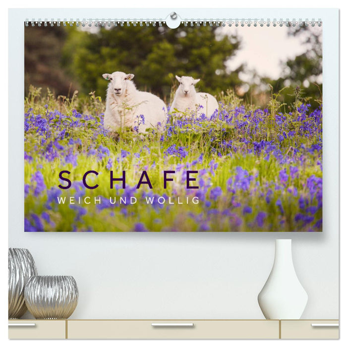 Schafe - Weich und wollig (CALVENDO Premium Wandkalender 2025)