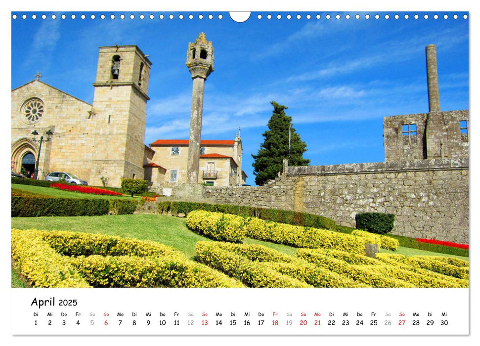 Jakobsweg - Camino Portugues Central (CALVENDO Wandkalender 2025)