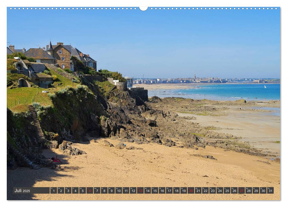 Saint Malo - Stadt der Korsaren (CALVENDO Premium Wandkalender 2025)