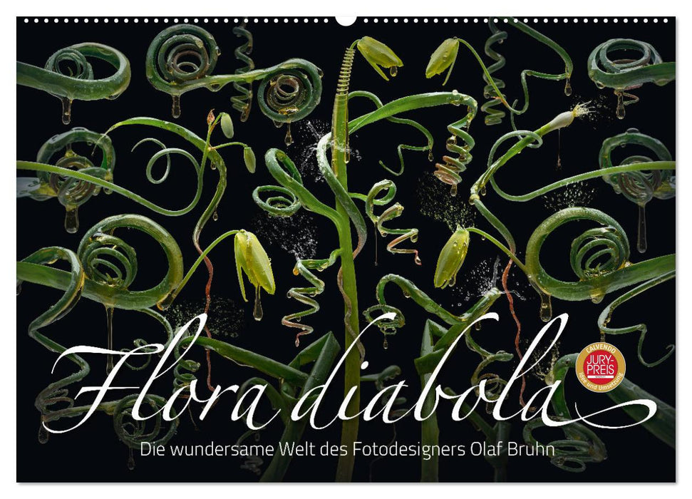 Flora diabola - Die wundersame Welt des Fotodesigners Olaf Bruhn (CALVENDO Wandkalender 2025)