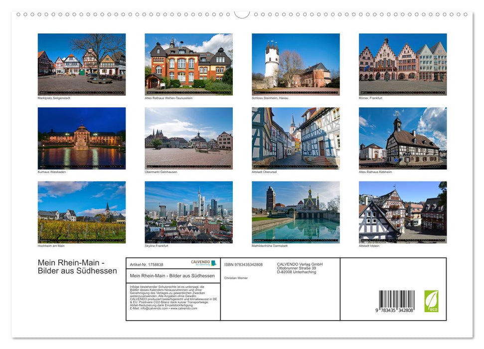 Mein Rhein-Main - Bilder aus Südhessen (CALVENDO Premium Wandkalender 2025)