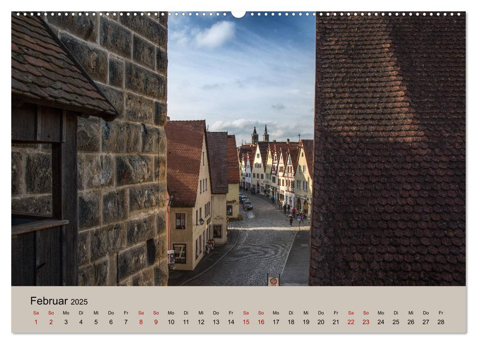 Das mittelalterliche Rothenburg (CALVENDO Premium Wandkalender 2025)