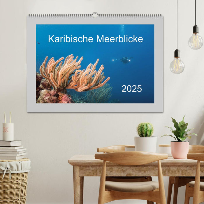 Karibische Meerblicke (CALVENDO Wandkalender 2025)