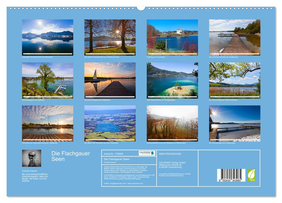 Die Flachgauer Seen (CALVENDO Premium Wandkalender 2025)