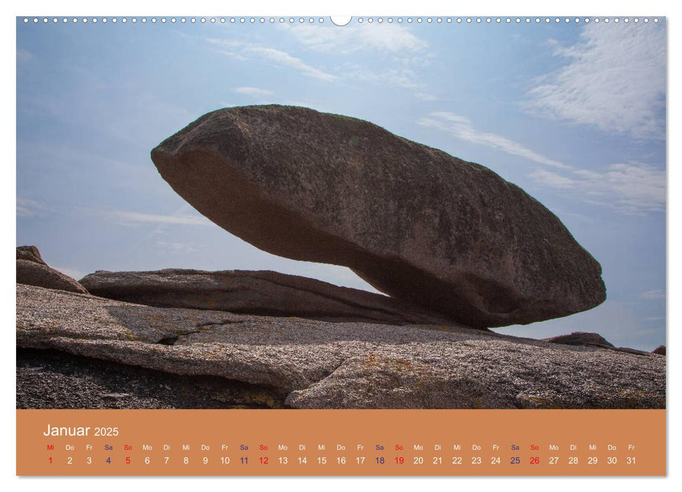 Côte de Granit Rose - Der rote Norden der Bretagne (CALVENDO Premium Wandkalender 2025)