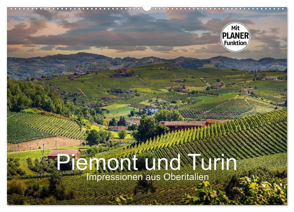 Piemont und Turin (CALVENDO Wandkalender 2025)