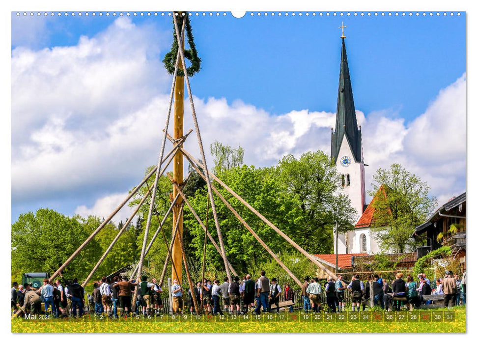 Heimat und Tradition - vom nördlichen Alpenraum bis München (CALVENDO Premium Wandkalender 2025)