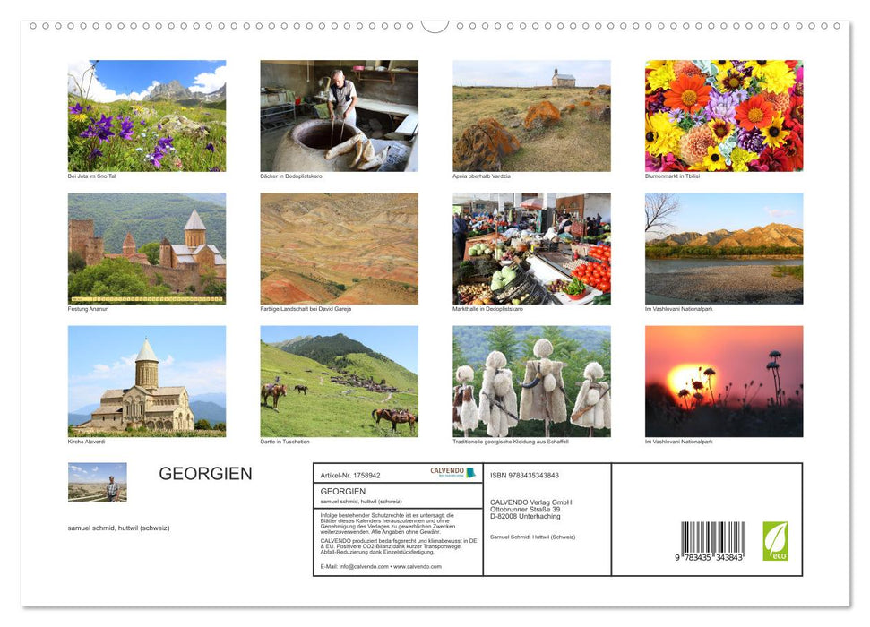 GEORGIEN (CALVENDO Premium Wandkalender 2025)