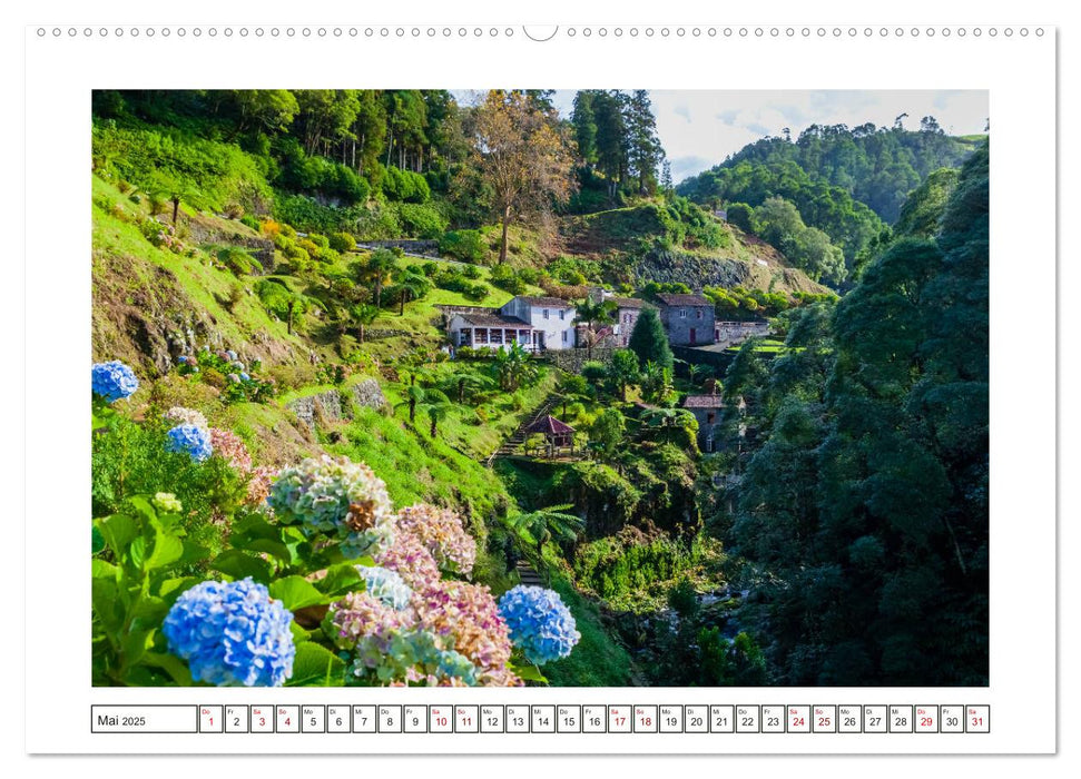 São Miguel - Naturschönheit der Azoren (CALVENDO Premium Wandkalender 2025)