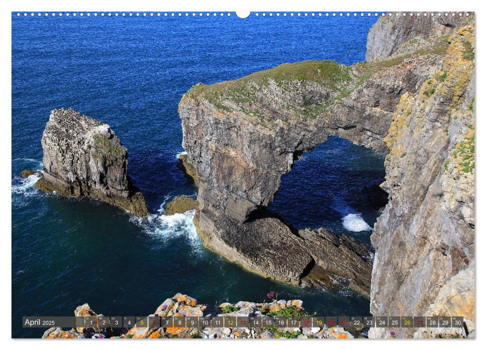 Naturwunder Wales (CALVENDO Premium Wandkalender 2025)