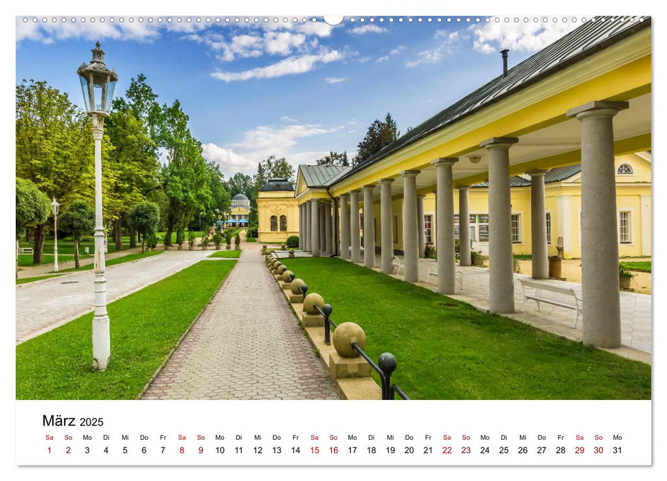 Westböhmisches Bäderdreieck - Karlsbad, Marienbad und Franzensbad (CALVENDO Premium Wandkalender 2025)