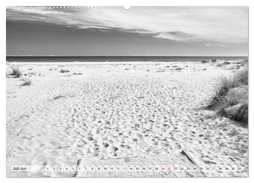 Bornholm black & white (CALVENDO Premium Wandkalender 2025)