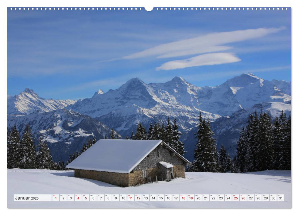 Bergblicke der Schweiz (CALVENDO Premium Wandkalender 2025)