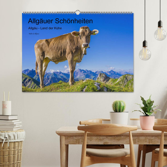 Allgäuer Schönheiten Allgäu - Land der Kühe (CALVENDO Wandkalender 2025)