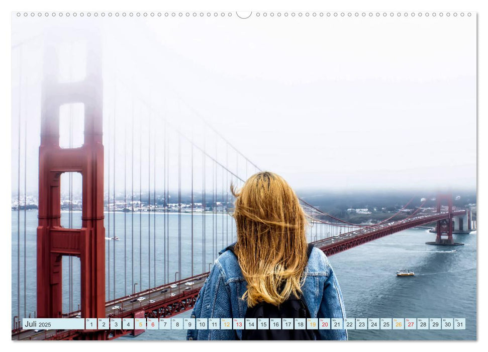 Golden Gate Bridge - Synonym für San Francisco (CALVENDO Premium Wandkalender 2025)