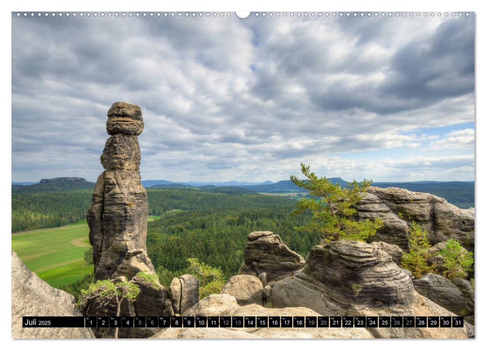 Wunderschönes Elbsandsteingebirge (CALVENDO Premium Wandkalender 2025)