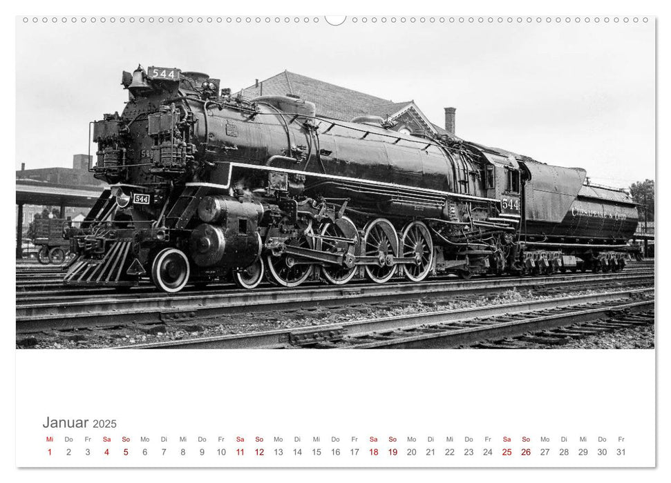 US-Dampflokomotiven (CALVENDO Premium Wandkalender 2025)